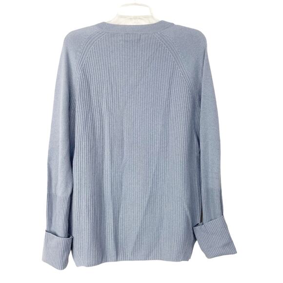 Brown Allan Gray Merino Wool Cashmere Sweater Sz S - Picture 3 of 4